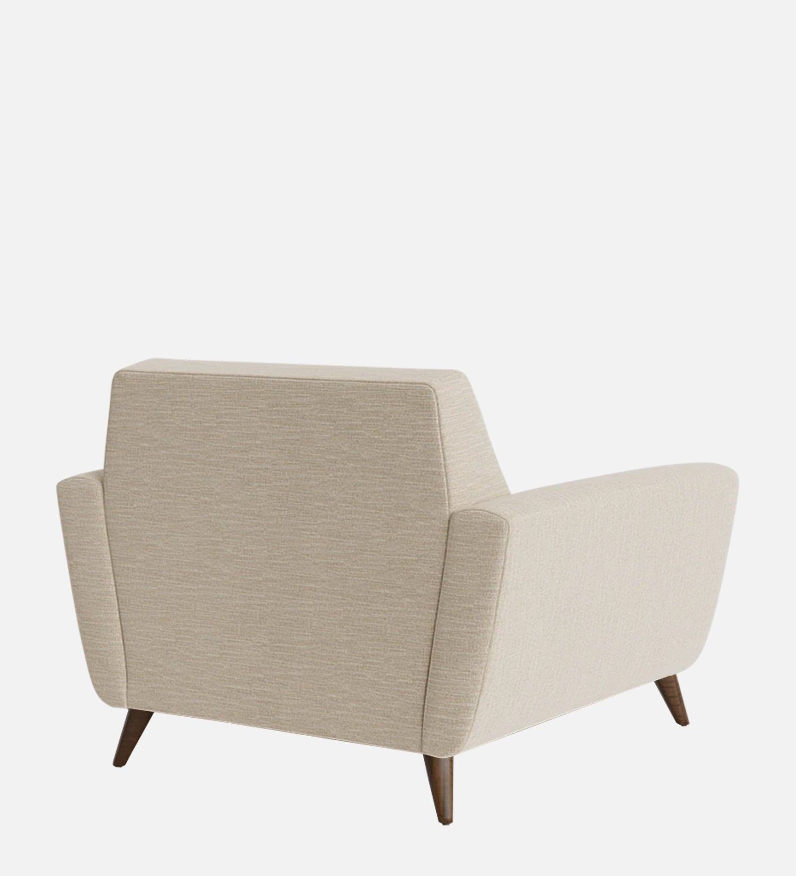 Jasmin Fabric 1 Seater Sofa In Ivory Cream Colour - Febonic Living