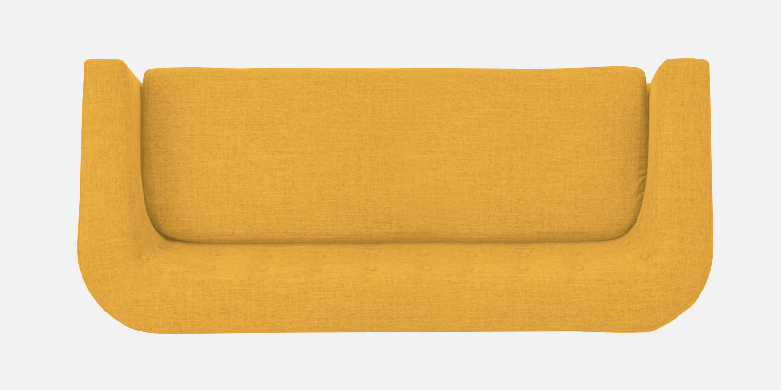 Casper Fabric 3 Seater Sofa In Bold Yellow Colour - Febonic Living