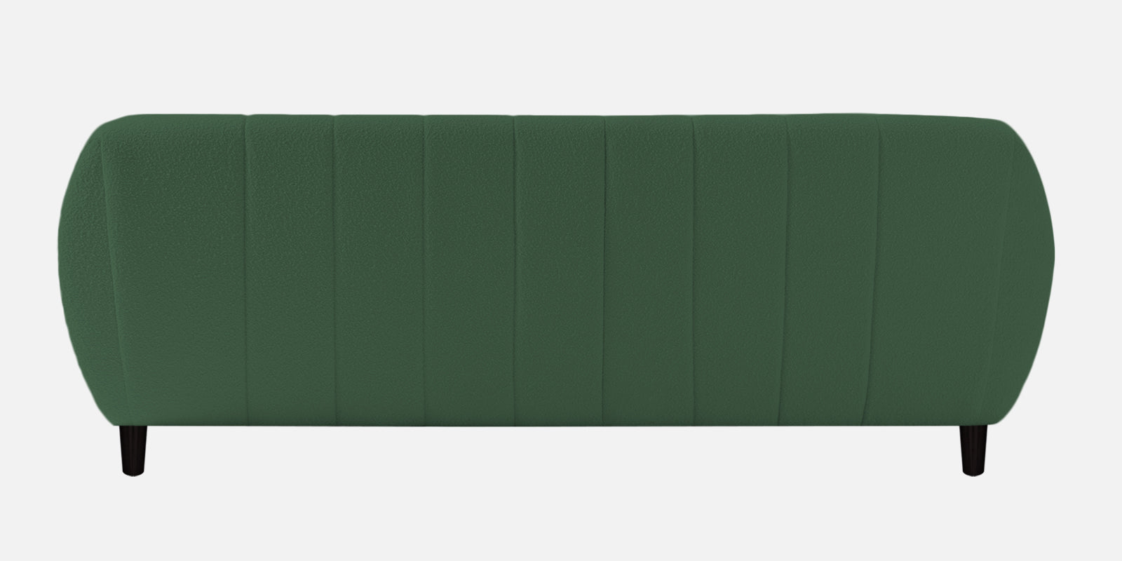 Nesco Boucle Fabric 3 Seater Sofa In Bottle Green Colour - Febonic Living