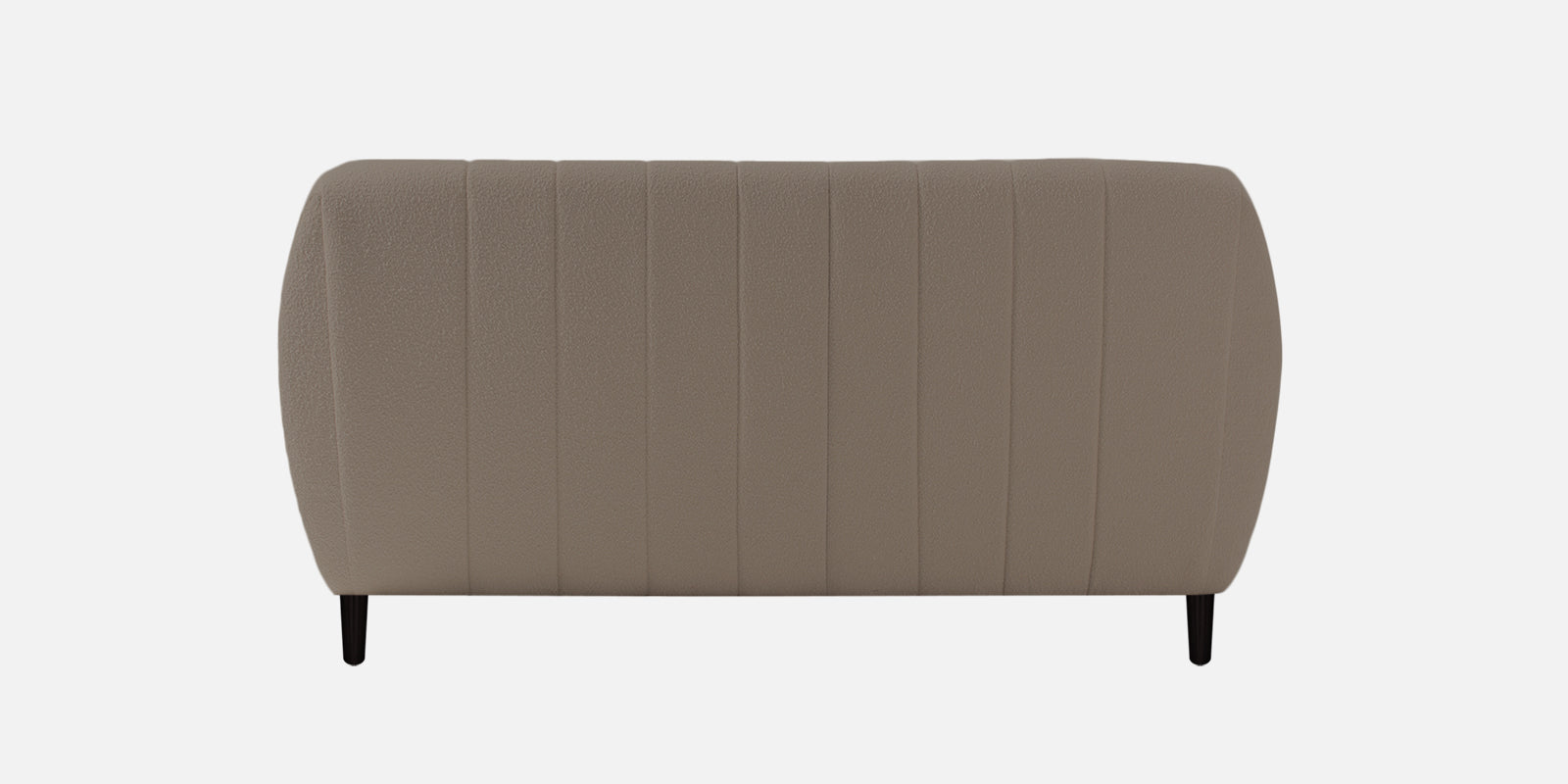 Nesco Boucle Fabric 2 Seater Sofa In Cement Beige Colour - Febonic Living