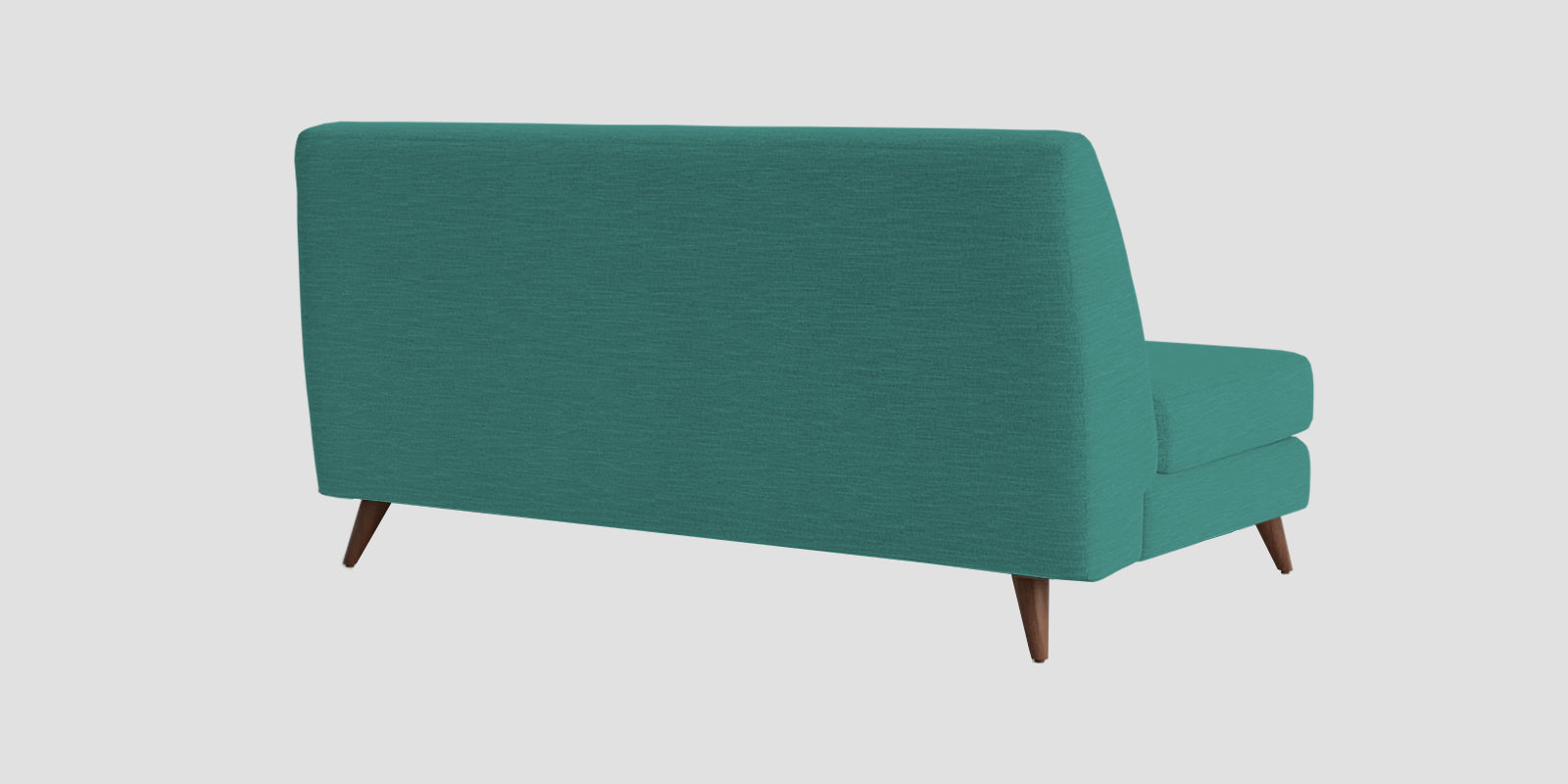 Jasmin Fabric 2 Seater Armless Sofa In Sea Green Colour - Febonic Living