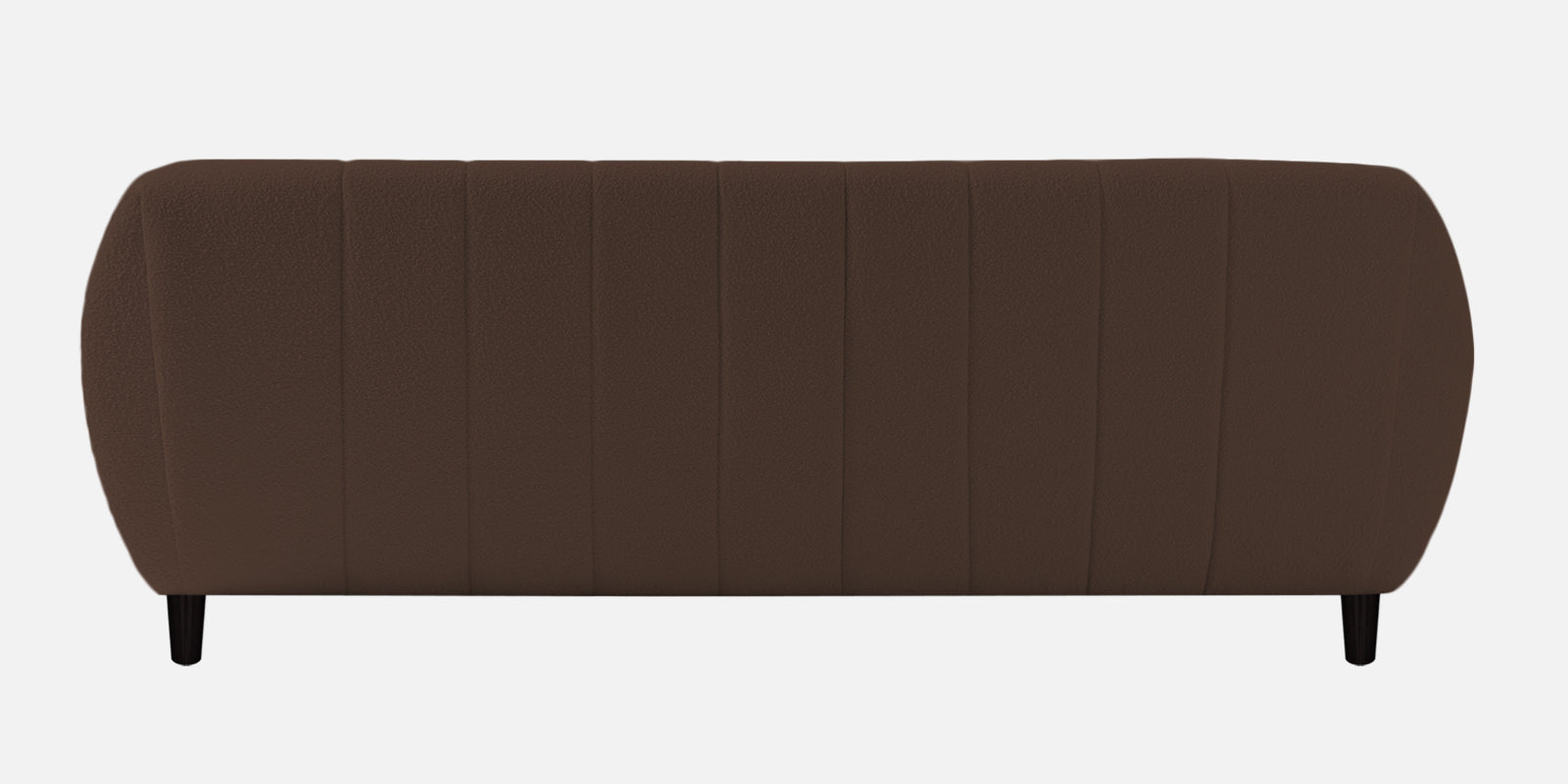 Nesco Boucle Fabric 3 Seater Sofa In Bringo Brow Colour