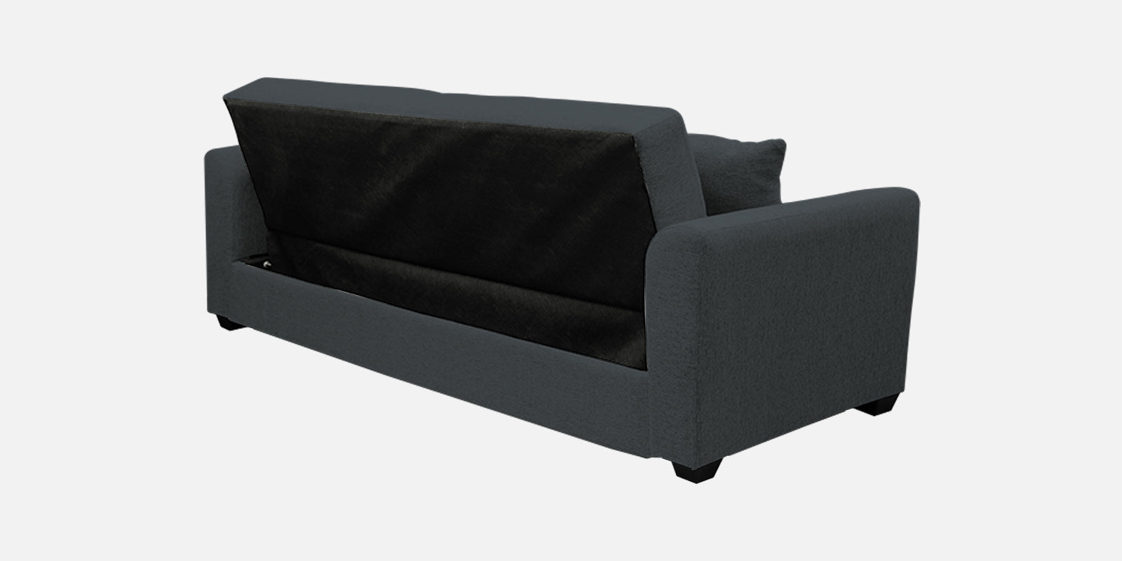Bony Fabric 3 Seater Convertible Sofa Cum Bed In Duby Grey Colour - Febonic Living