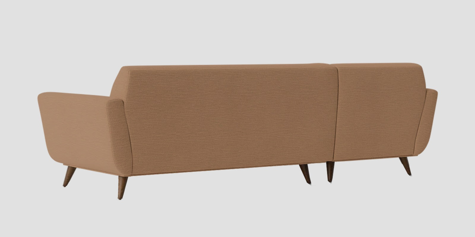 Jasmin Fabric RHS Sectional Sofa (3+ Lounger) In Cosmic Beige Colour - Febonic Living