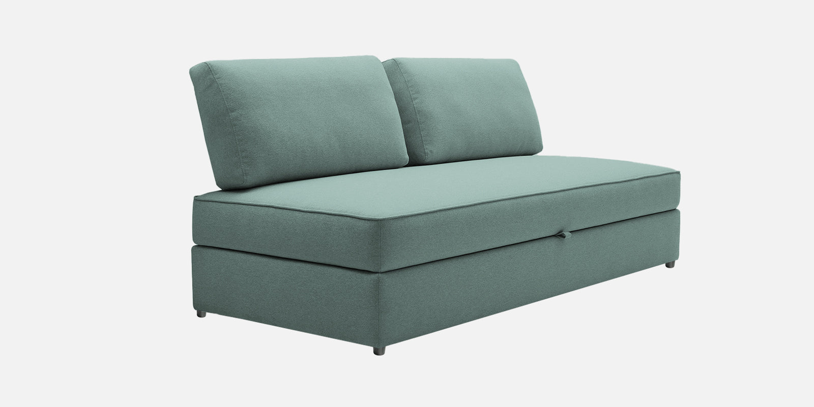 Vito Fabric Day Bed In Suka Blue Colour With Storage - Febonic Living