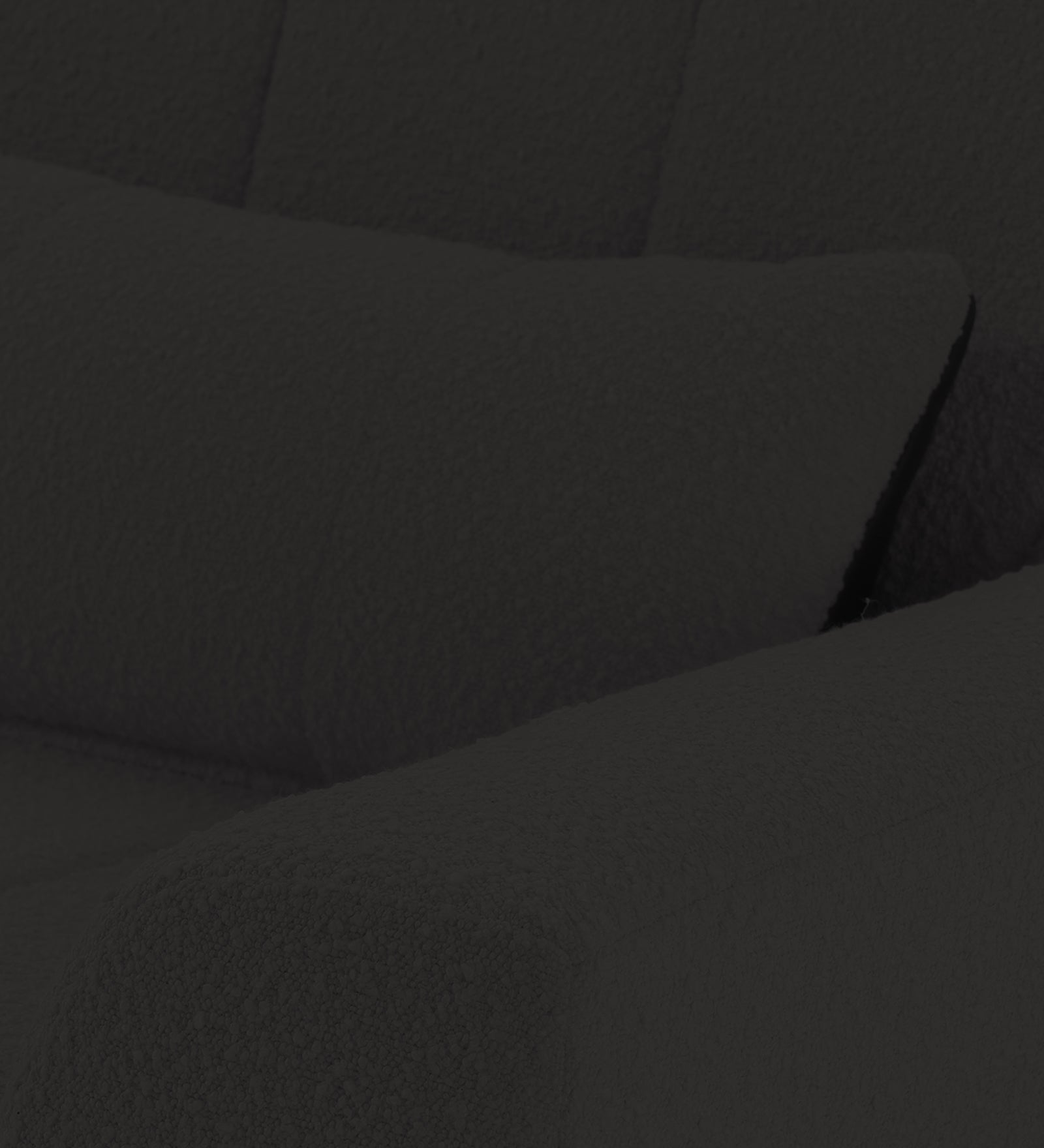 Nesco Boucle Fabric 1 Seater Sofa In Cloud Grey Colour - Febonic Living