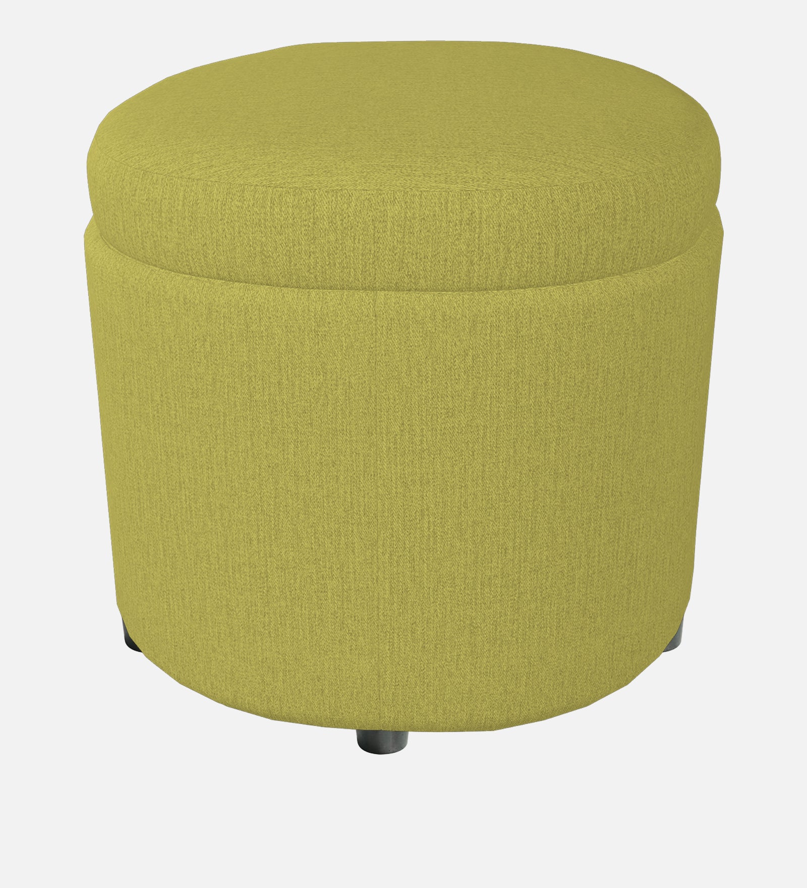 Ruggy Fabric Storage Ottoman in Parrot Green Colour - Febonic Living