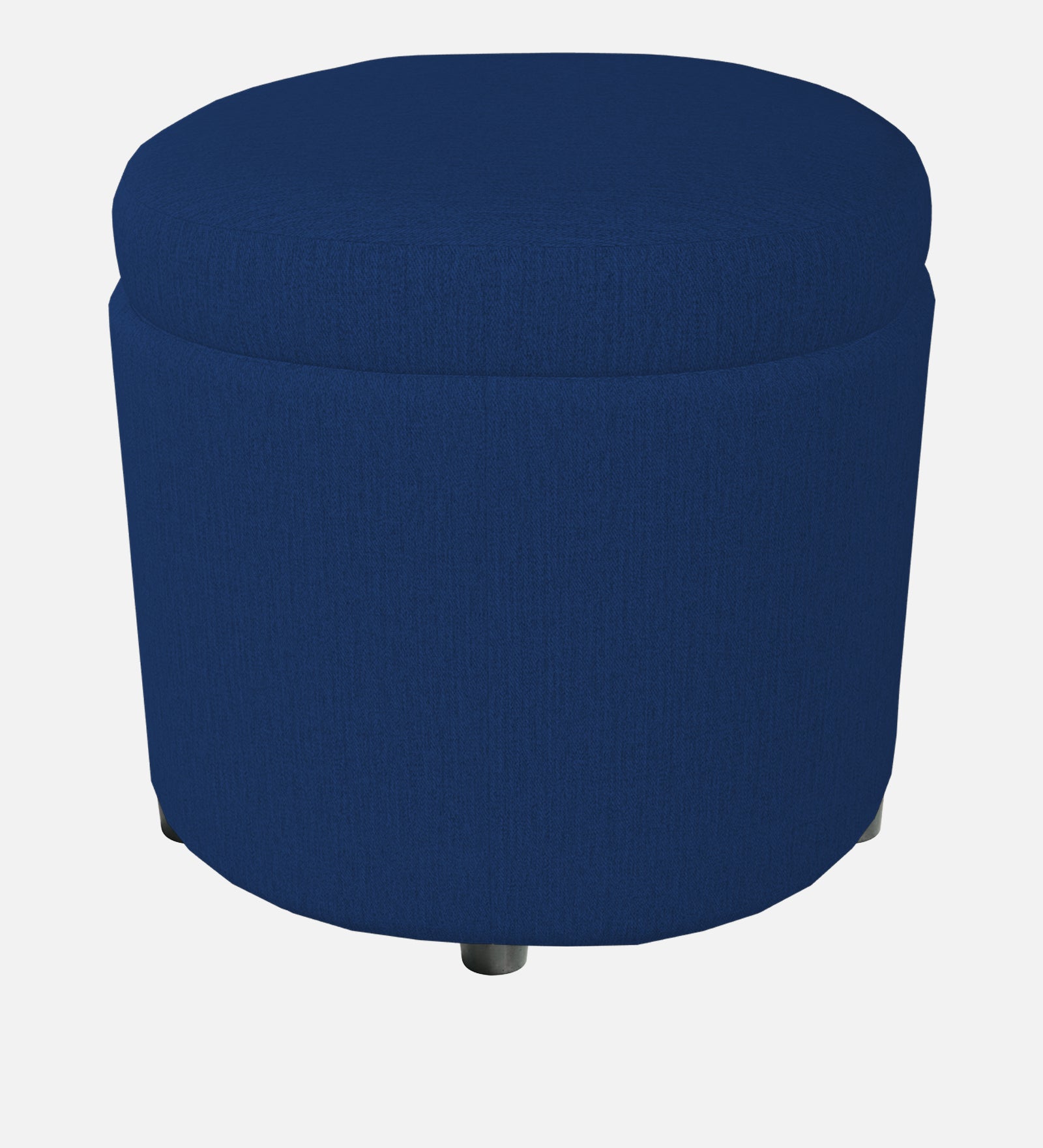 Ruggy Fabric Storage Ottoman in Royal Blue Colour - Febonic Living