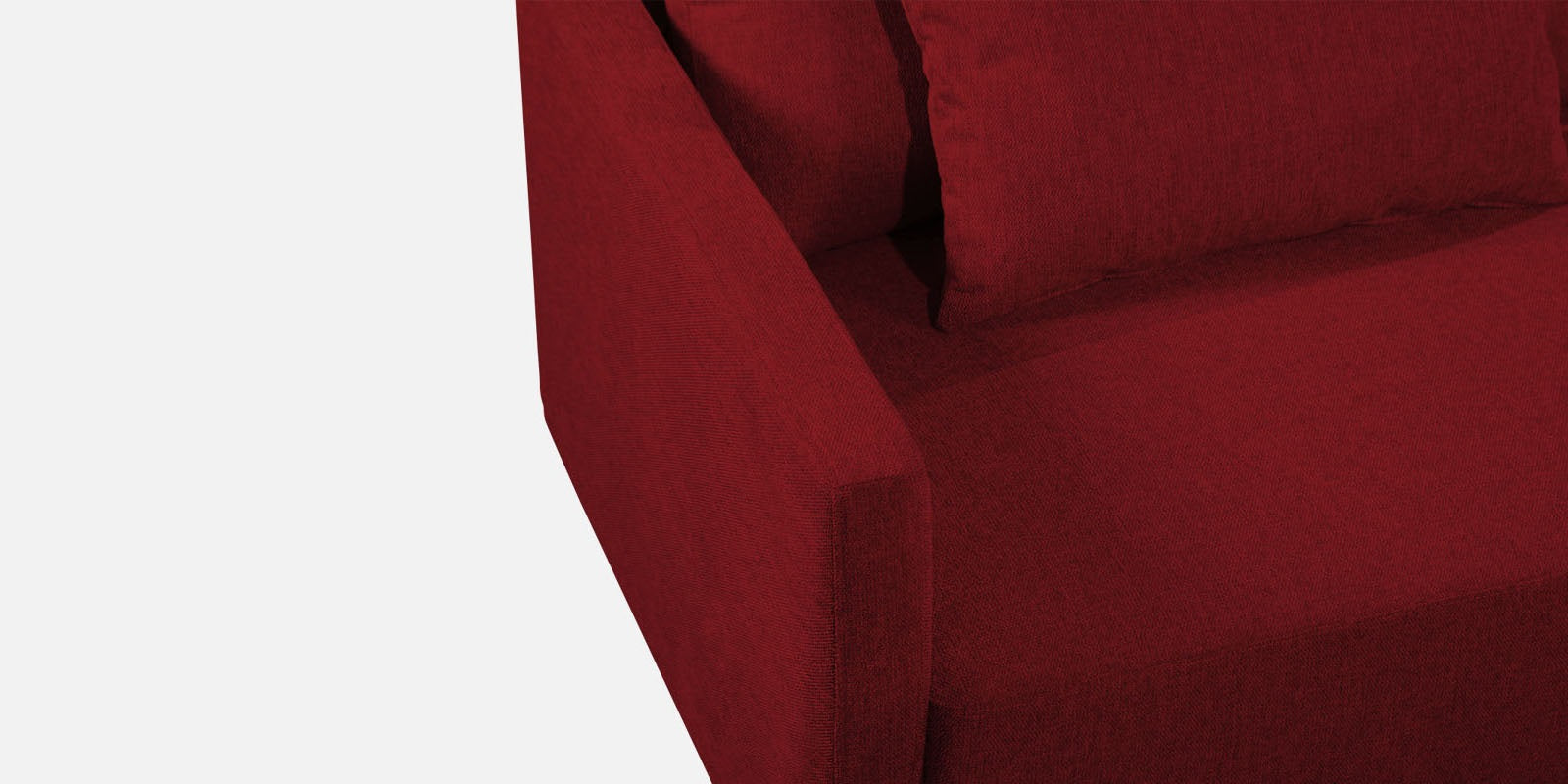 Kera Fabric RHS Sectional Sofa (3+Lounger) In Blood Maroon Colour - Febonic Living
