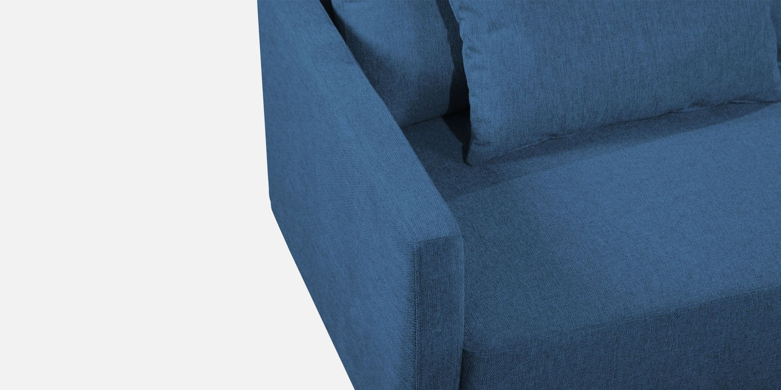 Kera Fabric RHS Sectional Sofa (3+Lounger) In Light Blue Colour
