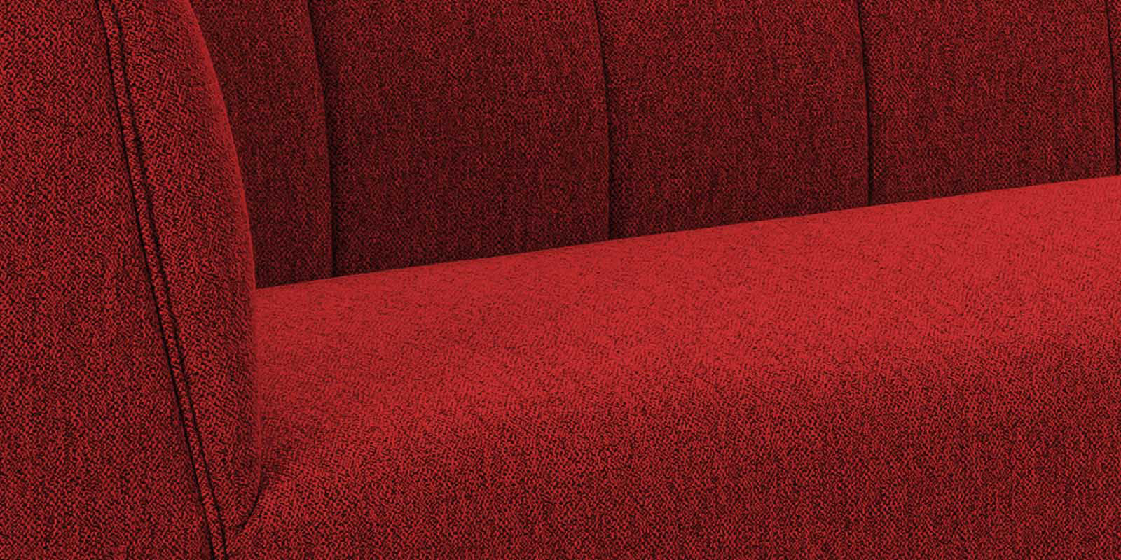 Chastin Fabric 3 Seater Sofa In Blood Maroon Colour - Febonic Living