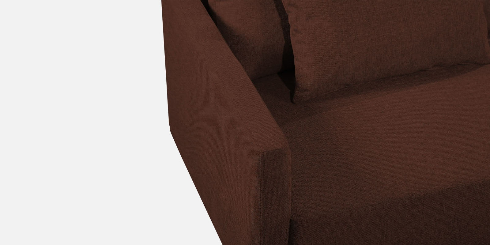 Kera Fabric RHS Sectional Sofa (3+Lounger) In Coffee Brown Colour - Febonic Living