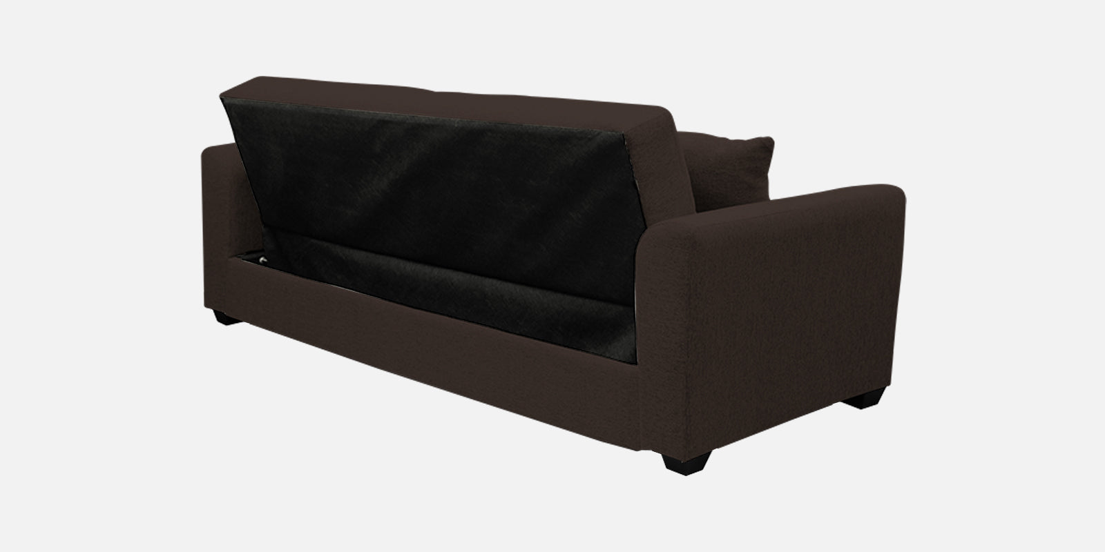 Bony Fabric 3 Seater Convertible Sofa Cum Bed In Coco Brown Colour - Febonic Living