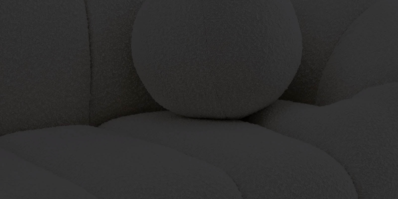 Boucle Fabric 3 Seater Sofa In Cloud Grey Colour - Febonic Living