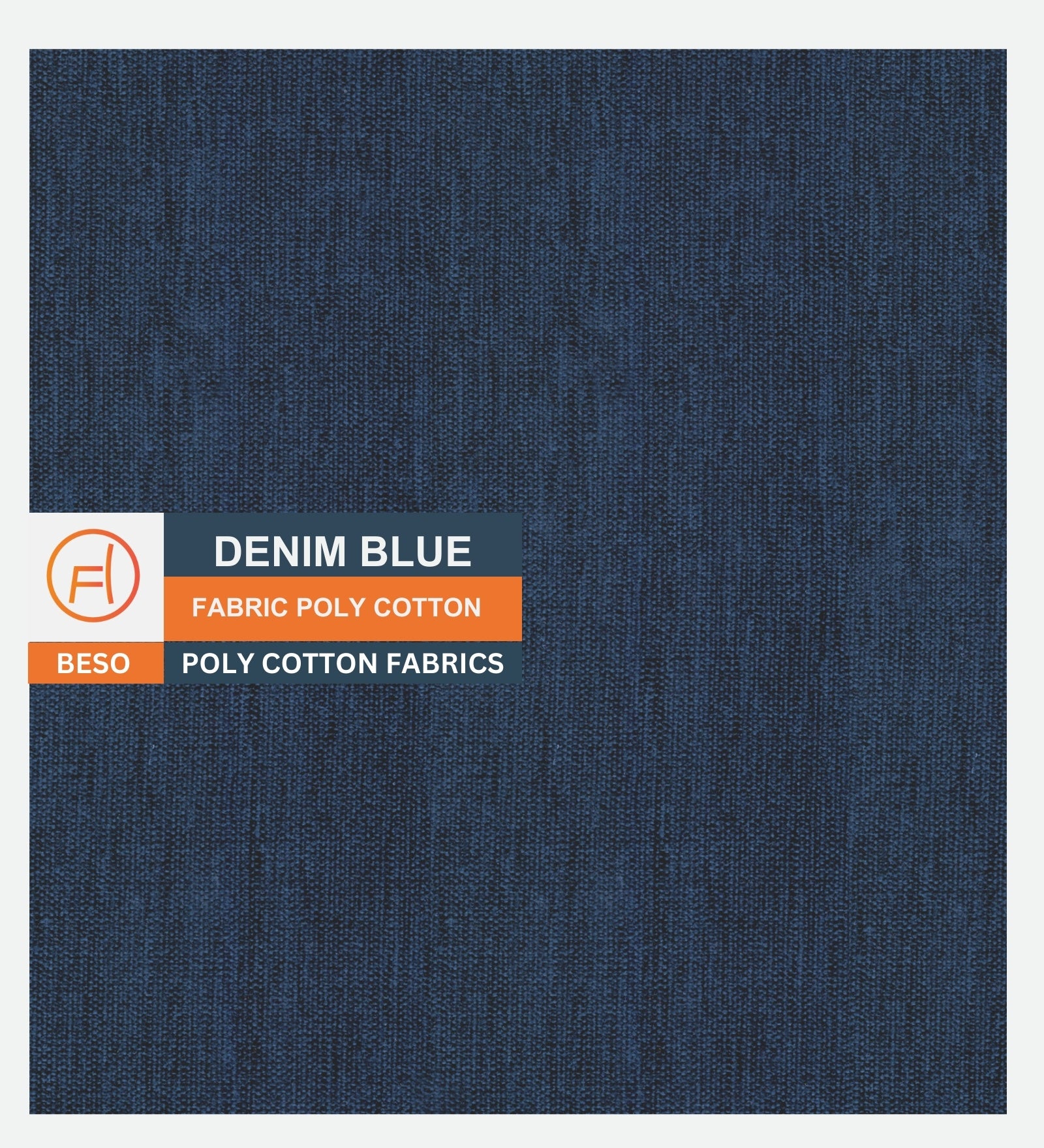 Luke Fabric Foot Stool In Denim Blue Colour - Febonic Living