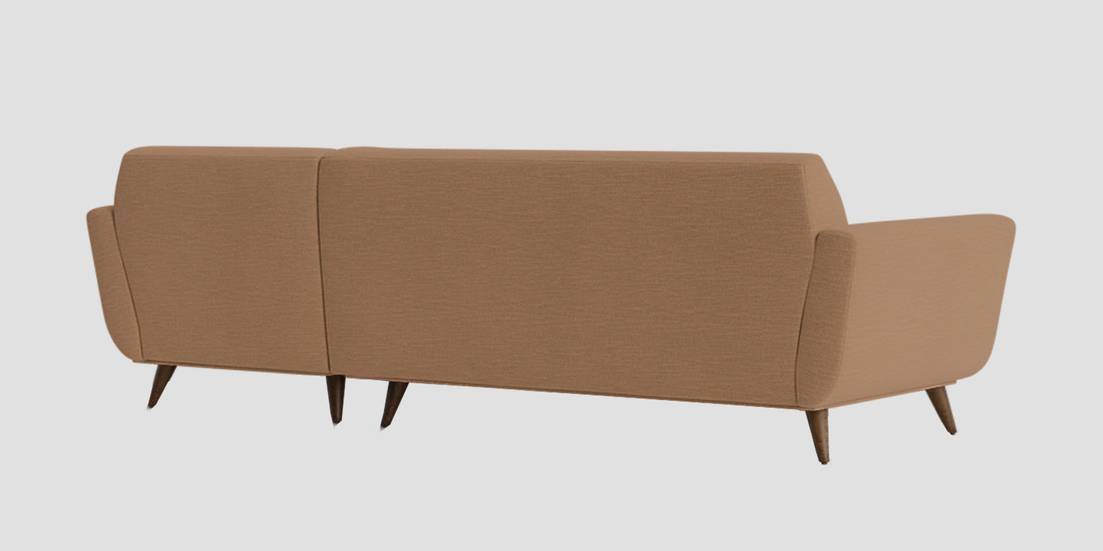 Jasmin Fabric LHS Sectional Sofa (3+ Lounger) In (3+ Lounger) Cosmic Beige Colour - Febonic Living