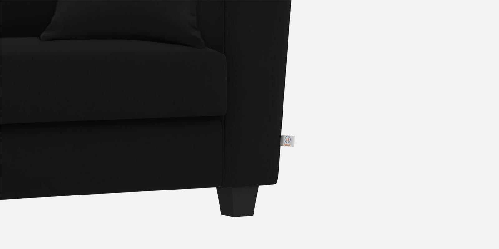 Daku Fabric 3 Seater Sofa In Zed Black Colour - Febonic Living