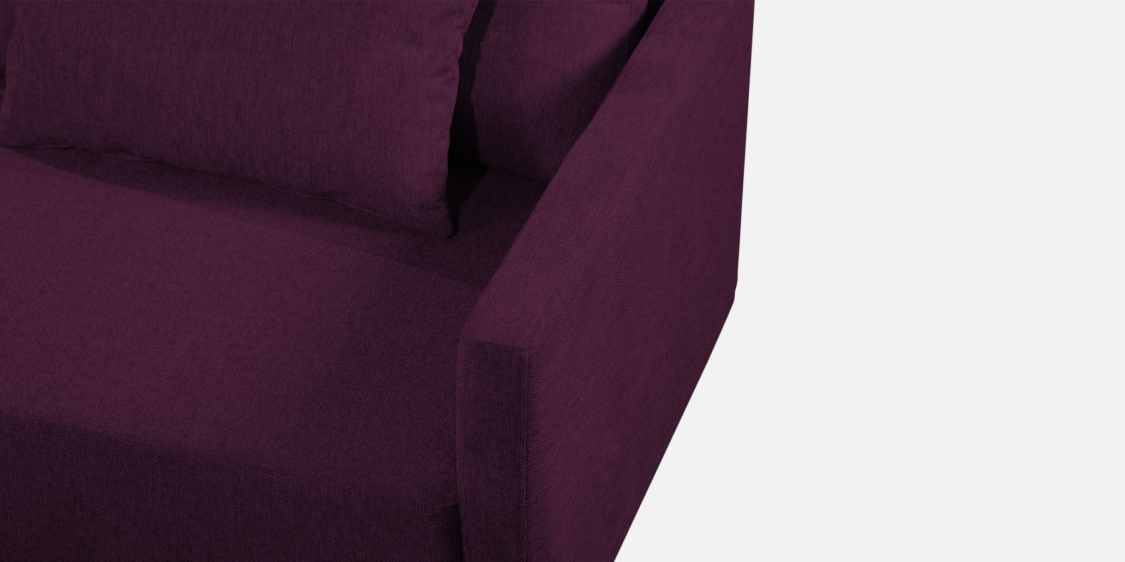 Kera Fabric LHS Sectional Sofa (3+Lounger) In Greek Purple Colour - Febonic Living