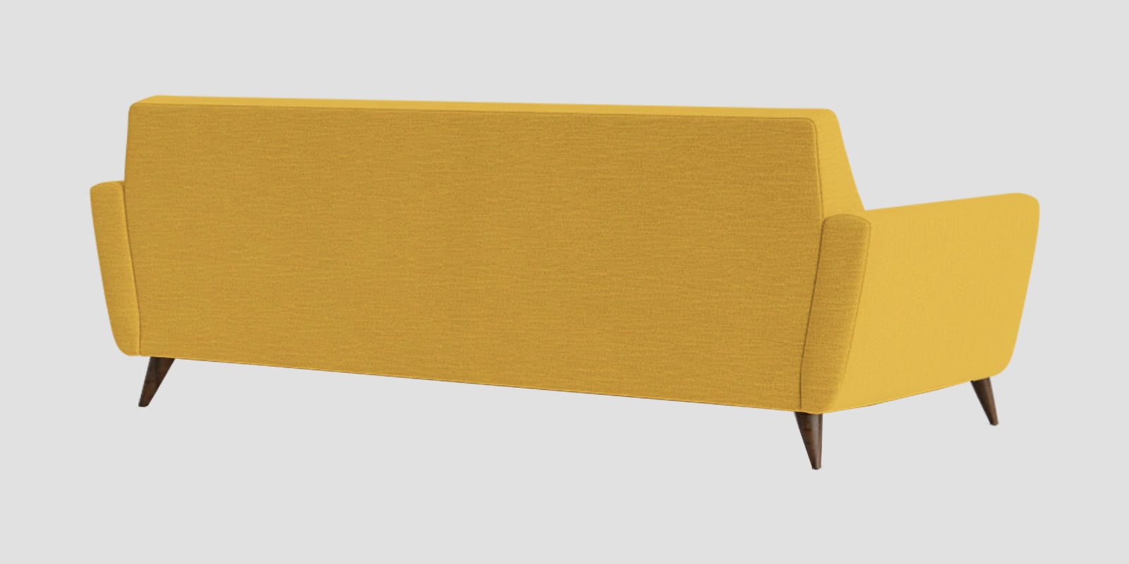 Jasmin Fabric 3 Seater Sofa In Bold Yellow Colour - Febonic Living