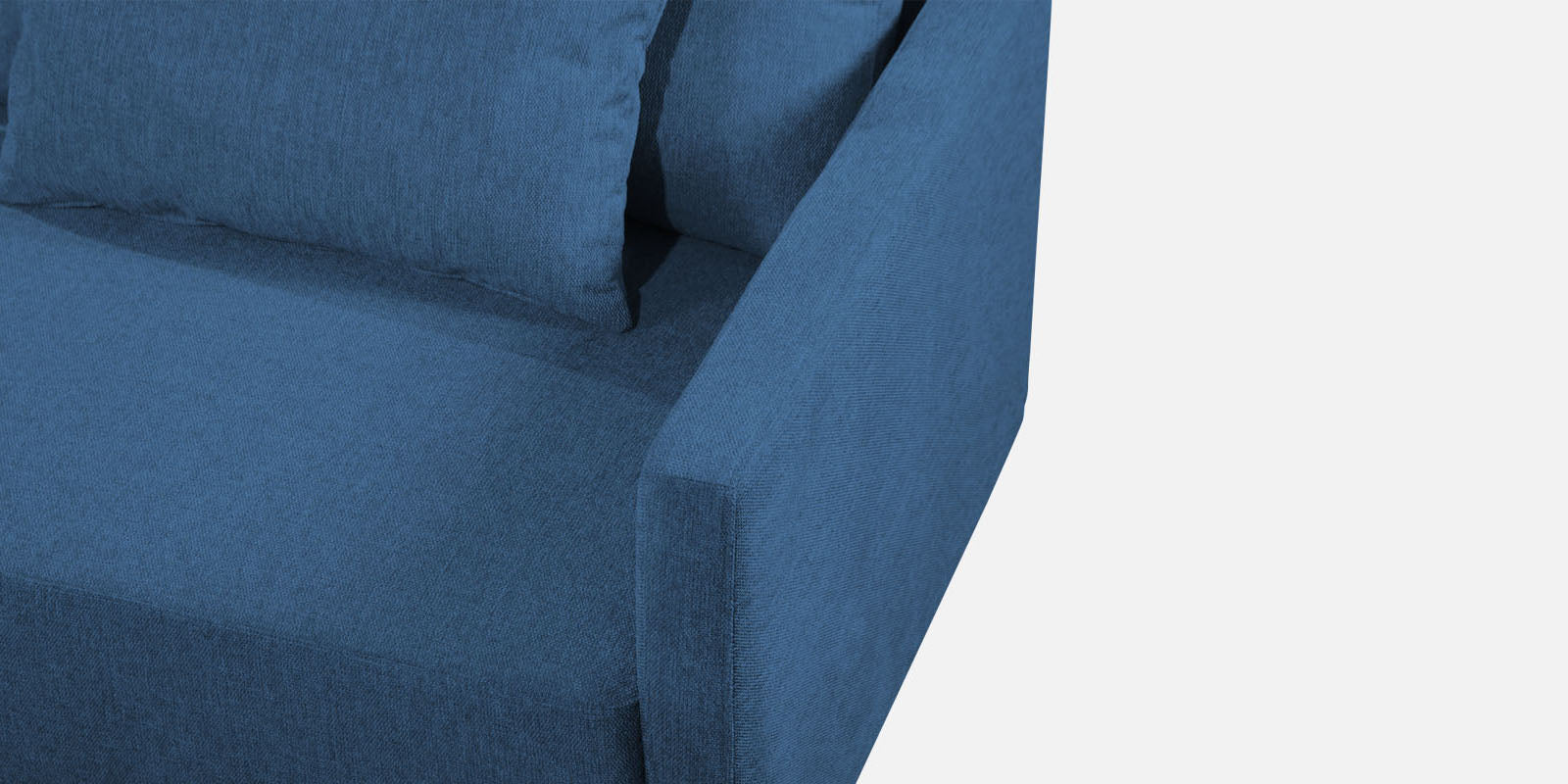 Kera Fabric LHS Sectional Sofa (3+Lounger) In Light Blue Colour - Febonic Living