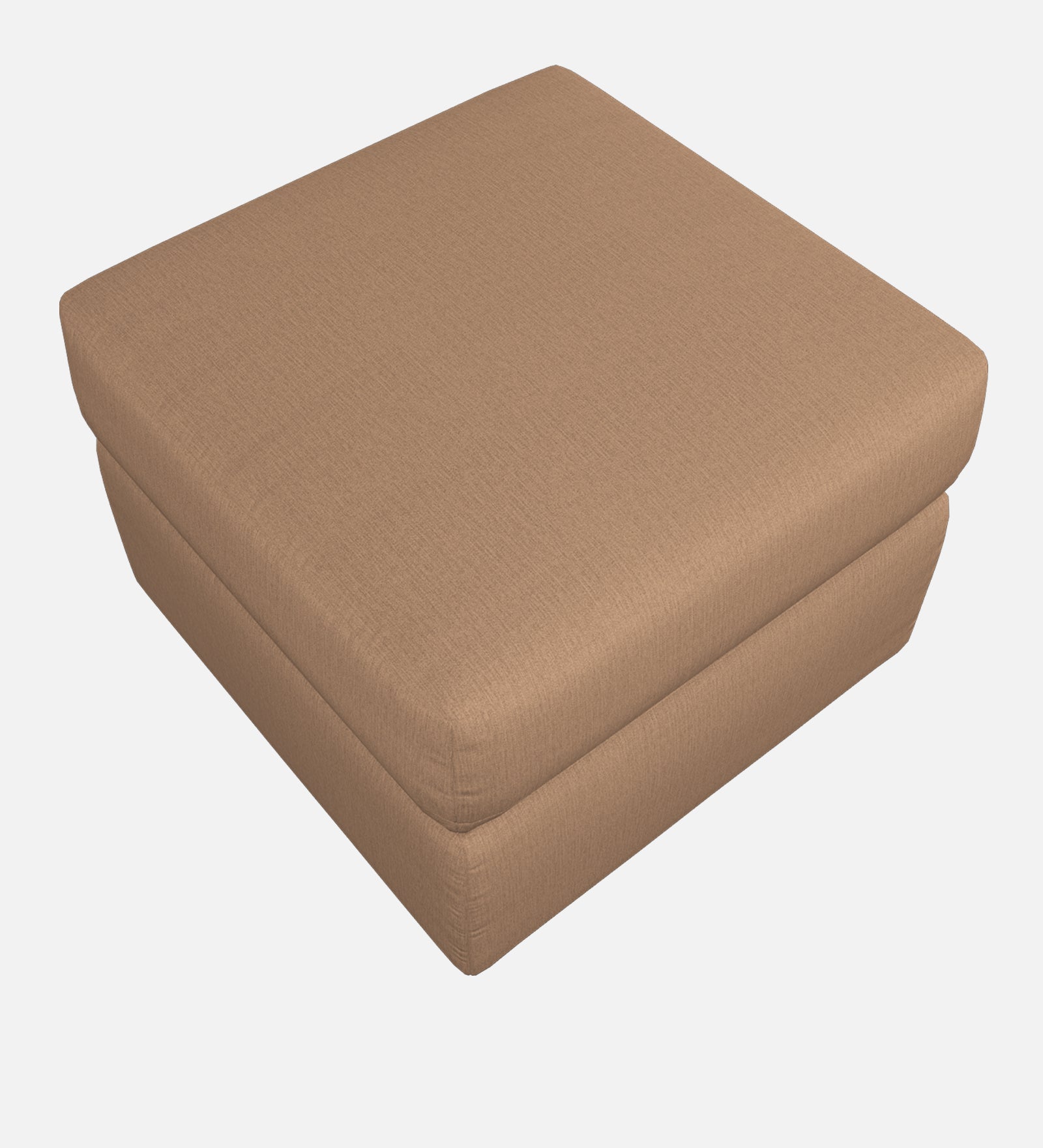 Penny Fabric Ottoman In Cookie Beige Colour With Storage - Febonic Living