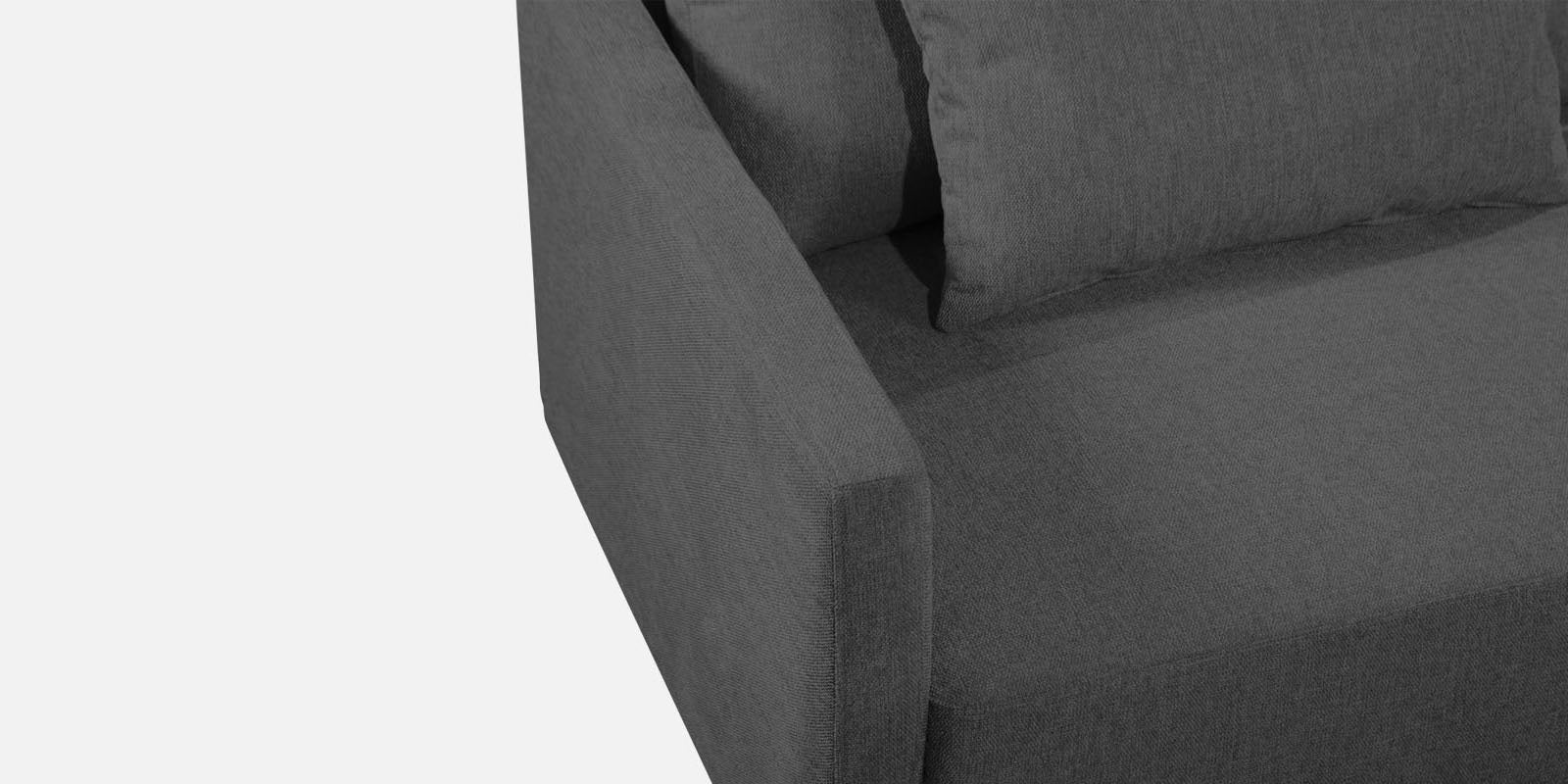 Kera Fabric RHS Sectional Sofa (3+Lounger) In Charcoal Grey Colour - Febonic Living