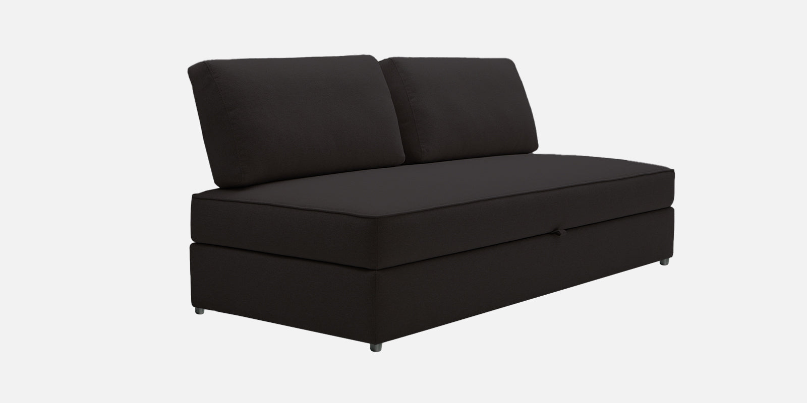 Vito Fabric Day Bed In Maba Grey Colour With Storage - Febonic Living