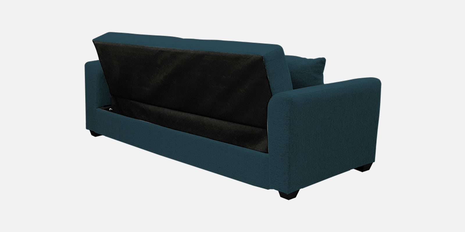 Bony Fabric 3 Seater Convertible Sofa Cum Bed In Harbour Blue Colour - Febonic Living
