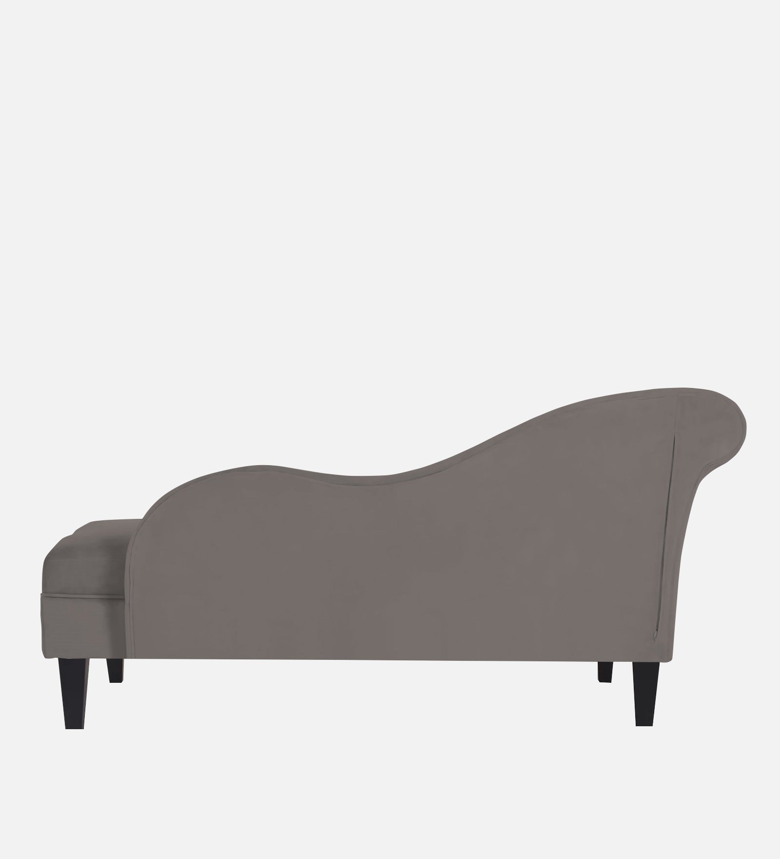 Rana Velvet LHS Chaise Lounger In Pearl Grey Colour - Febonic Living
