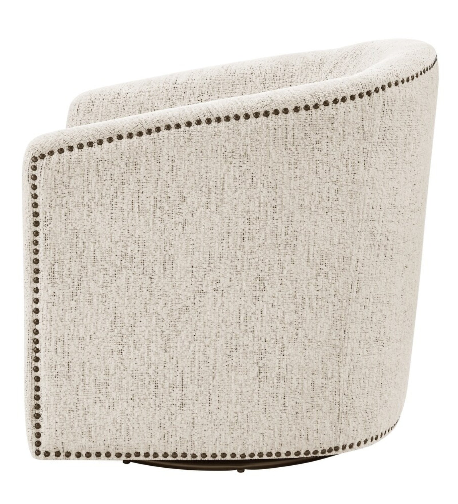 Loki Fabric Swivel Chair in Ash Grey Colour