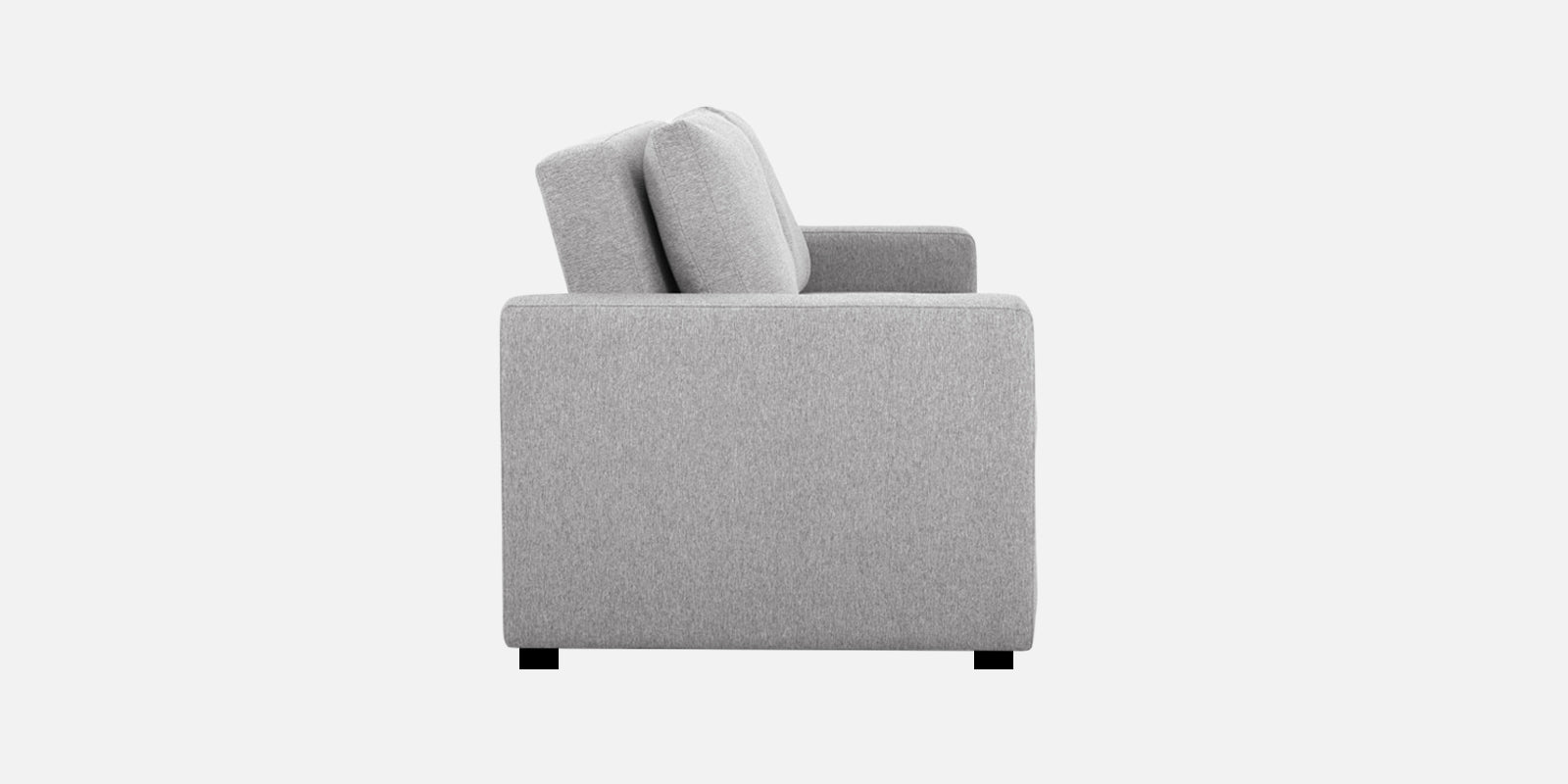 Lobby Fabric 2 Seater Pull Out Sofa Cum Bed In Lit Grey Colour - Febonic Living