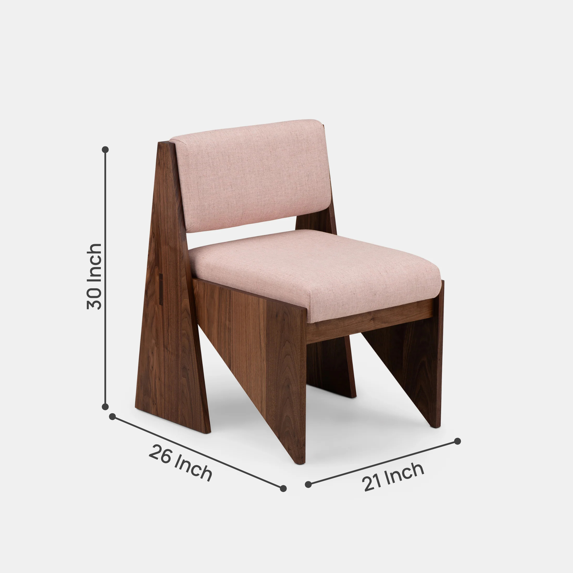 Maxy Fabric Lounge Chair in Almond Beige Colour - Febonic Living