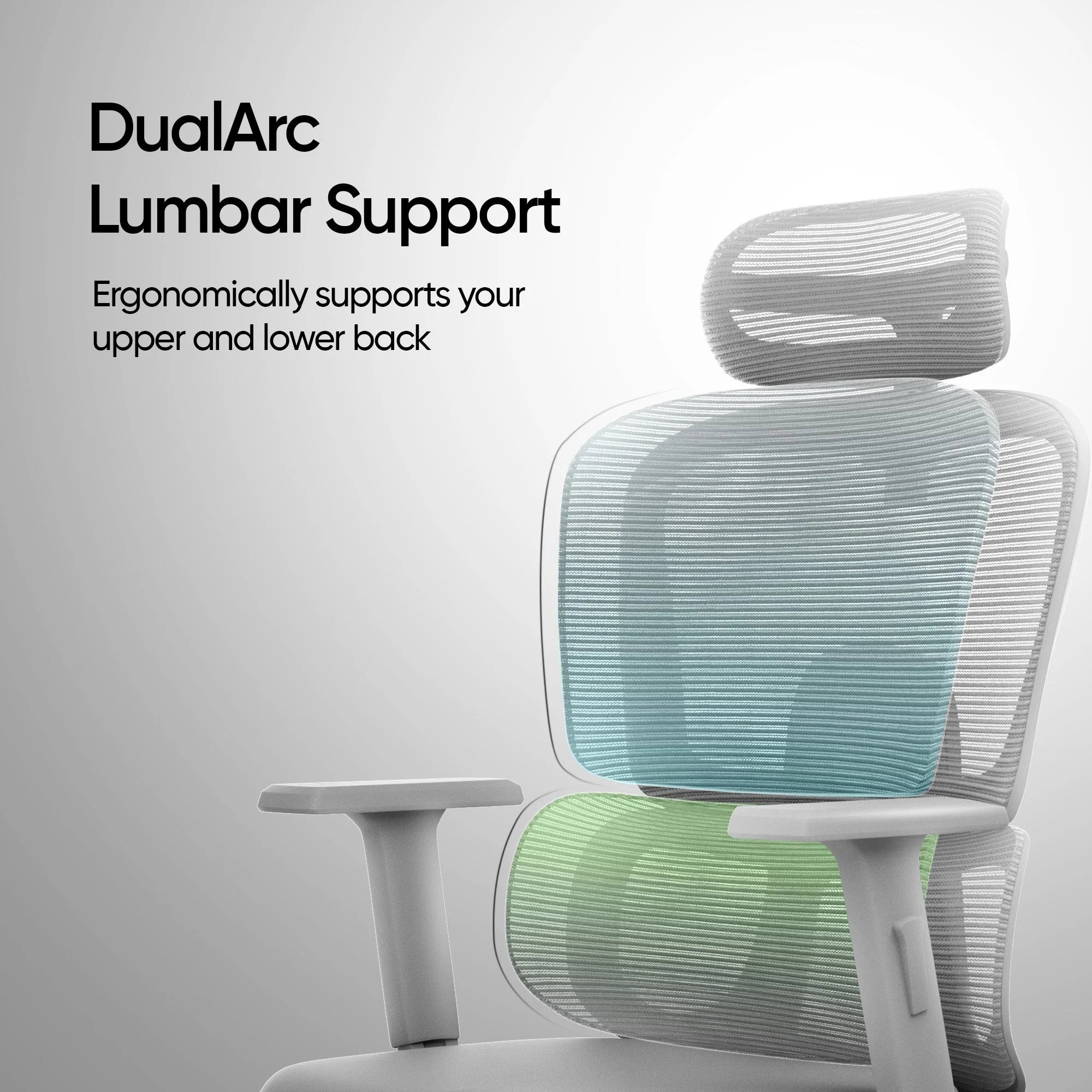 ERO Mesh Ergonomic Office Chair In Latty Grey Colour - Febonic Living