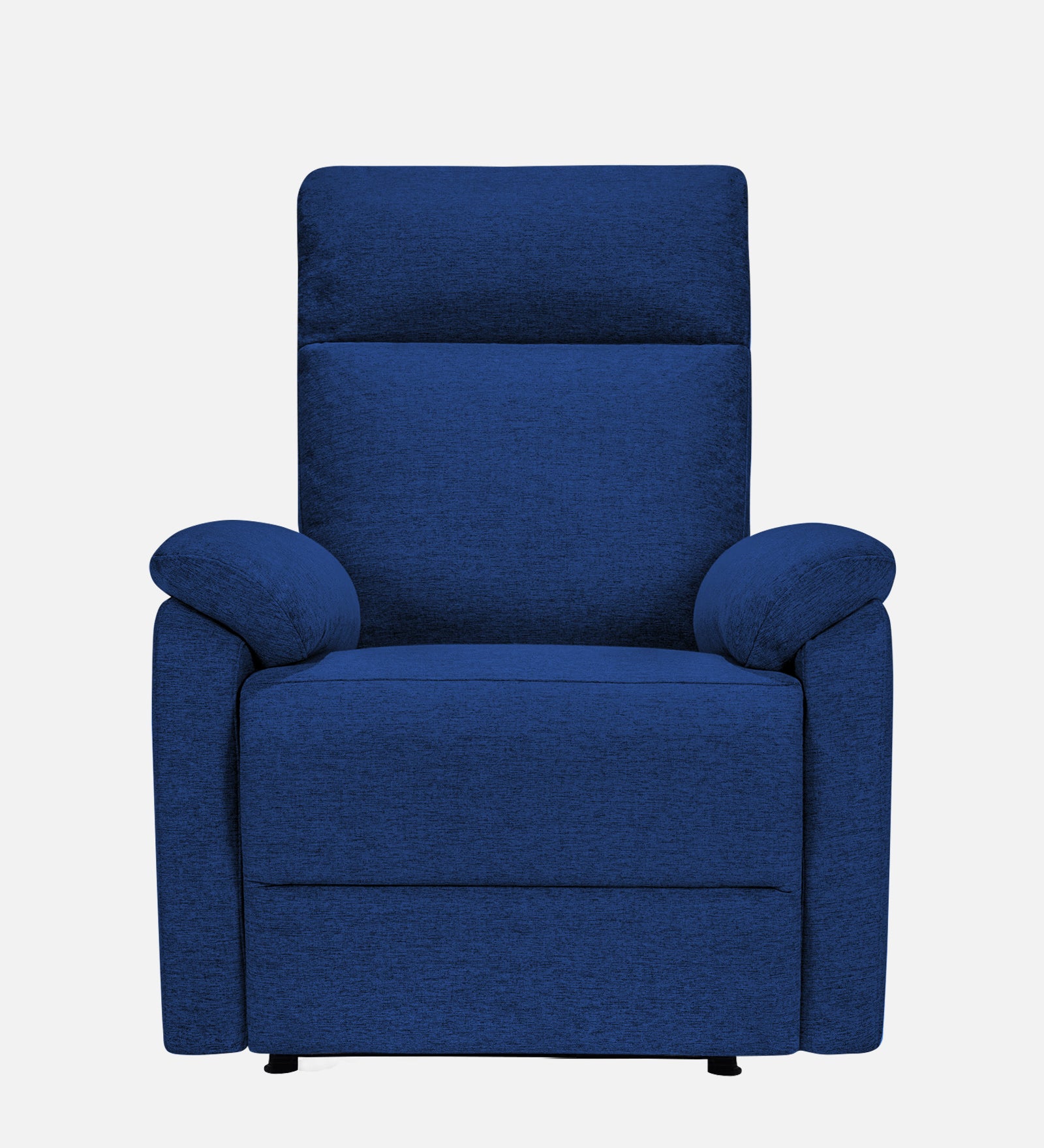 Abby Fabric 1 Seater Motorized Recliner In Royal Blue Colour - Front View by Febonic Living