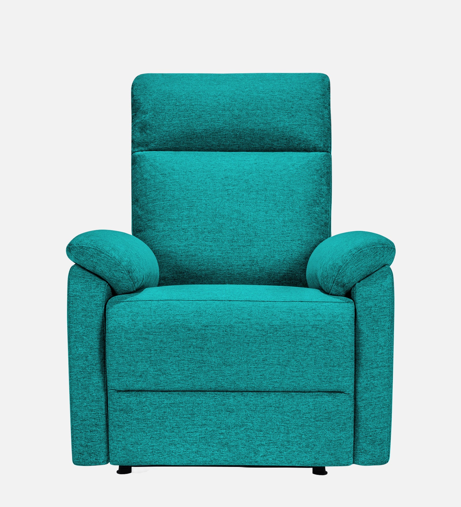 Abby Fabric 1 Seater Motorized Recliner In Sea Green Colour - Front View by Febonic Living