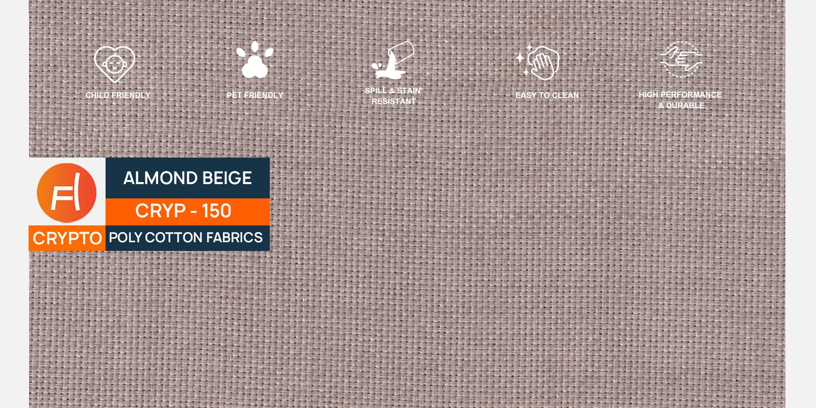 Ziggy Fabric LHS Sectional Sofa (3+Lounger) In Almond Beige Colour - Febonic Living