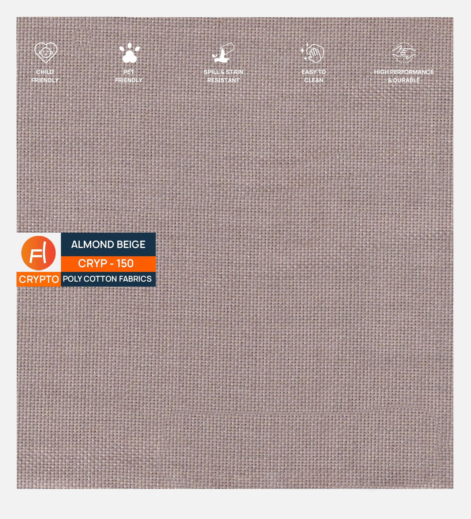 Goofy Fabric 1 Seater Sofa In Almond Beige Colour - Febonic Living