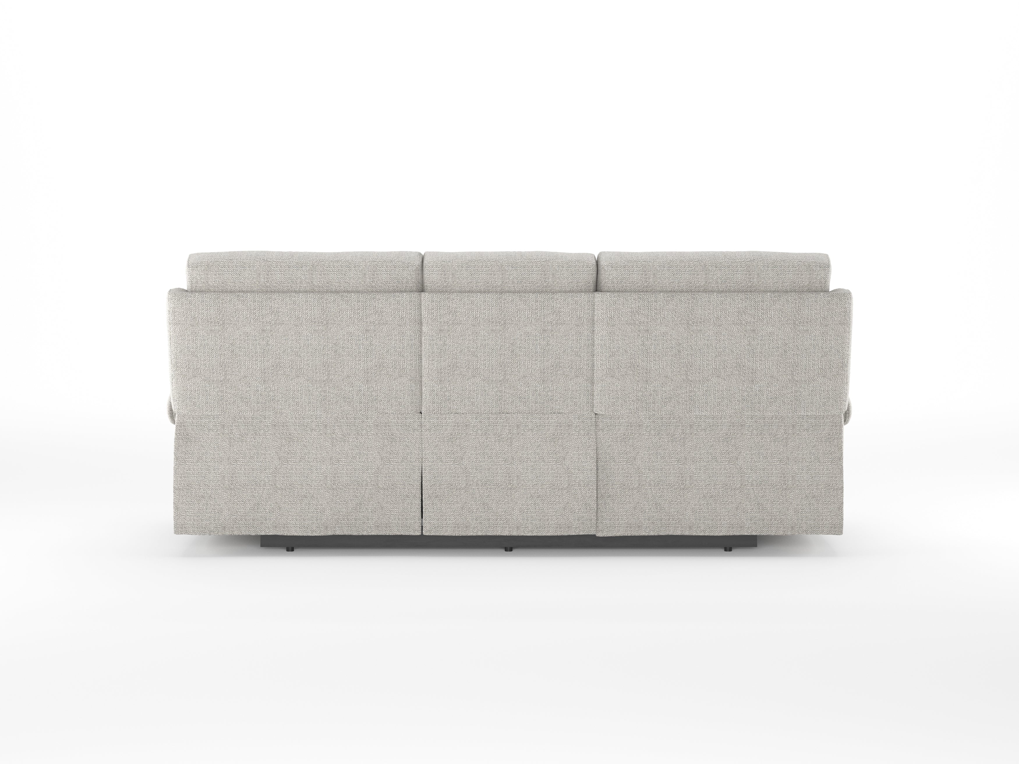 Alpeno Fabric 3 Seater Motorized Recliner In Bone Beige Colour