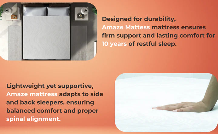 Amaze Foam Queen Size Mattress With Superior Comfort And Firm Support
