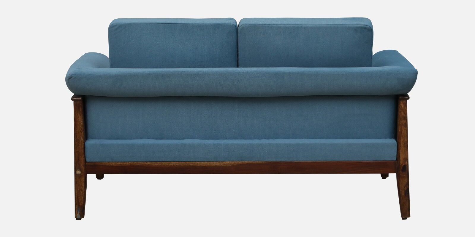 Chalki Sheesham Wood 2 Seater Sofa In Blue Colour - Febonic Living