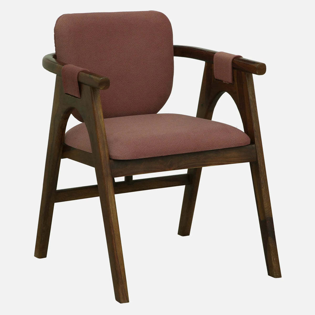 Andro Sheesham Wood Chairs In Provincial Teak Finish (Set Of 2)