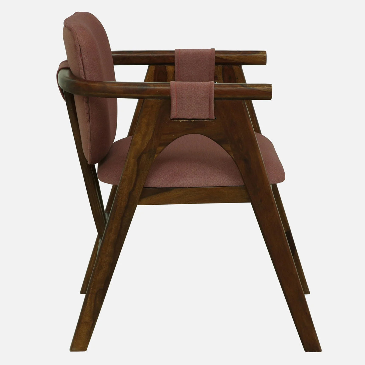 Andro Sheesham Wood Chairs In Provincial Teak Finish (Set Of 2)