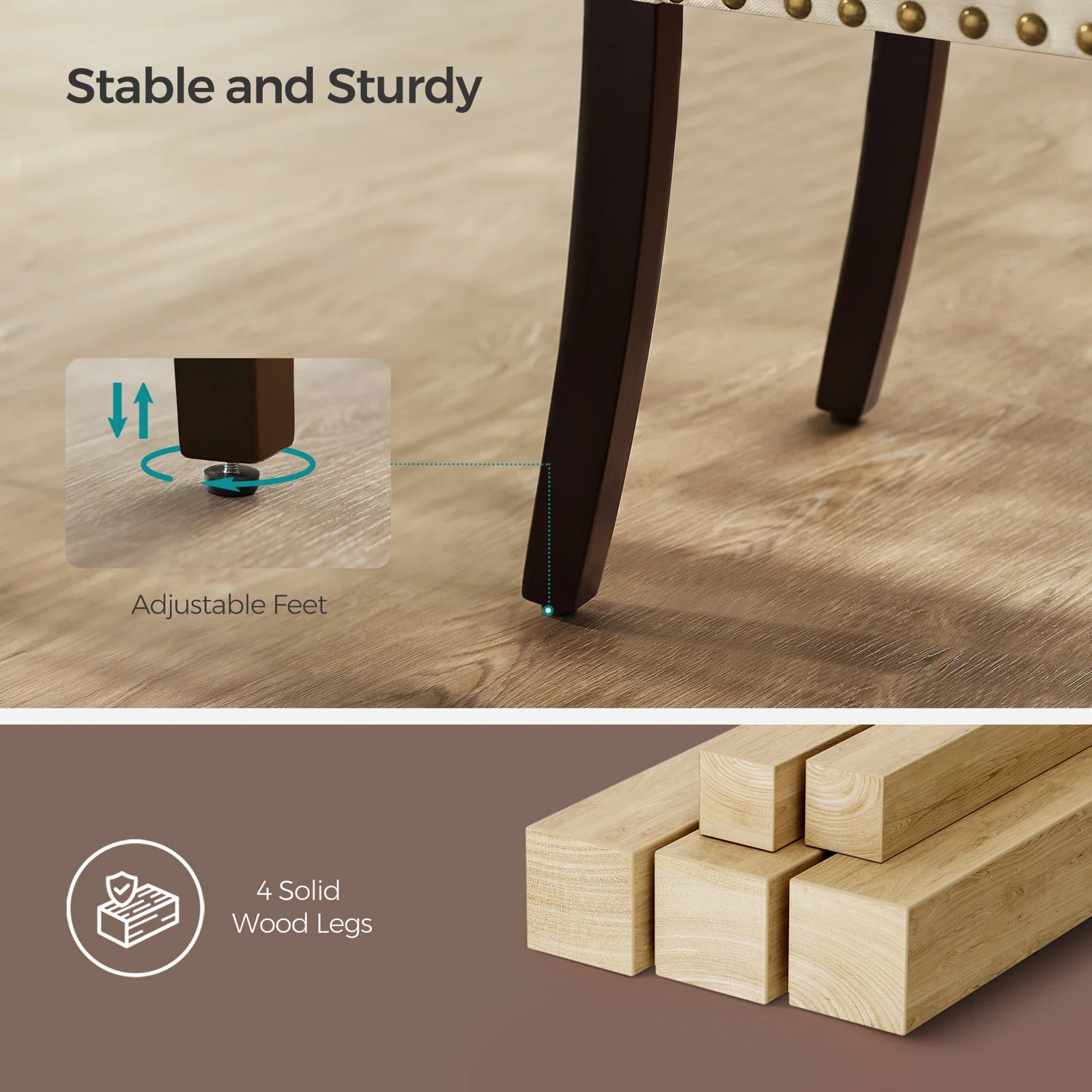 Maddy Fabric Dining Chair In Woom Beige Colour (set of 2 ) - Febonic Living