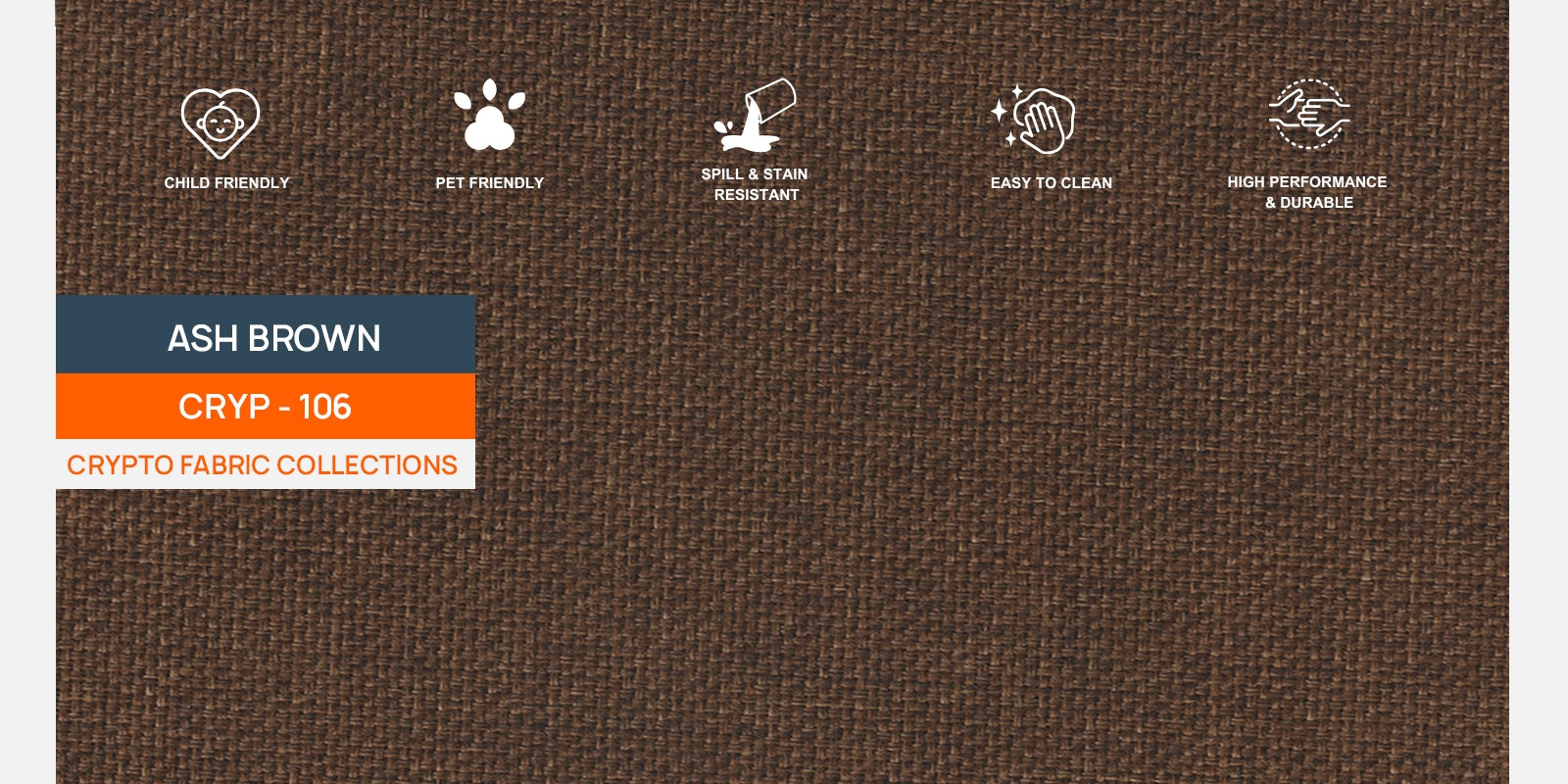 Marsela Fabric 3 Seater Sofa In Ash Brown Colour - Febonic Living