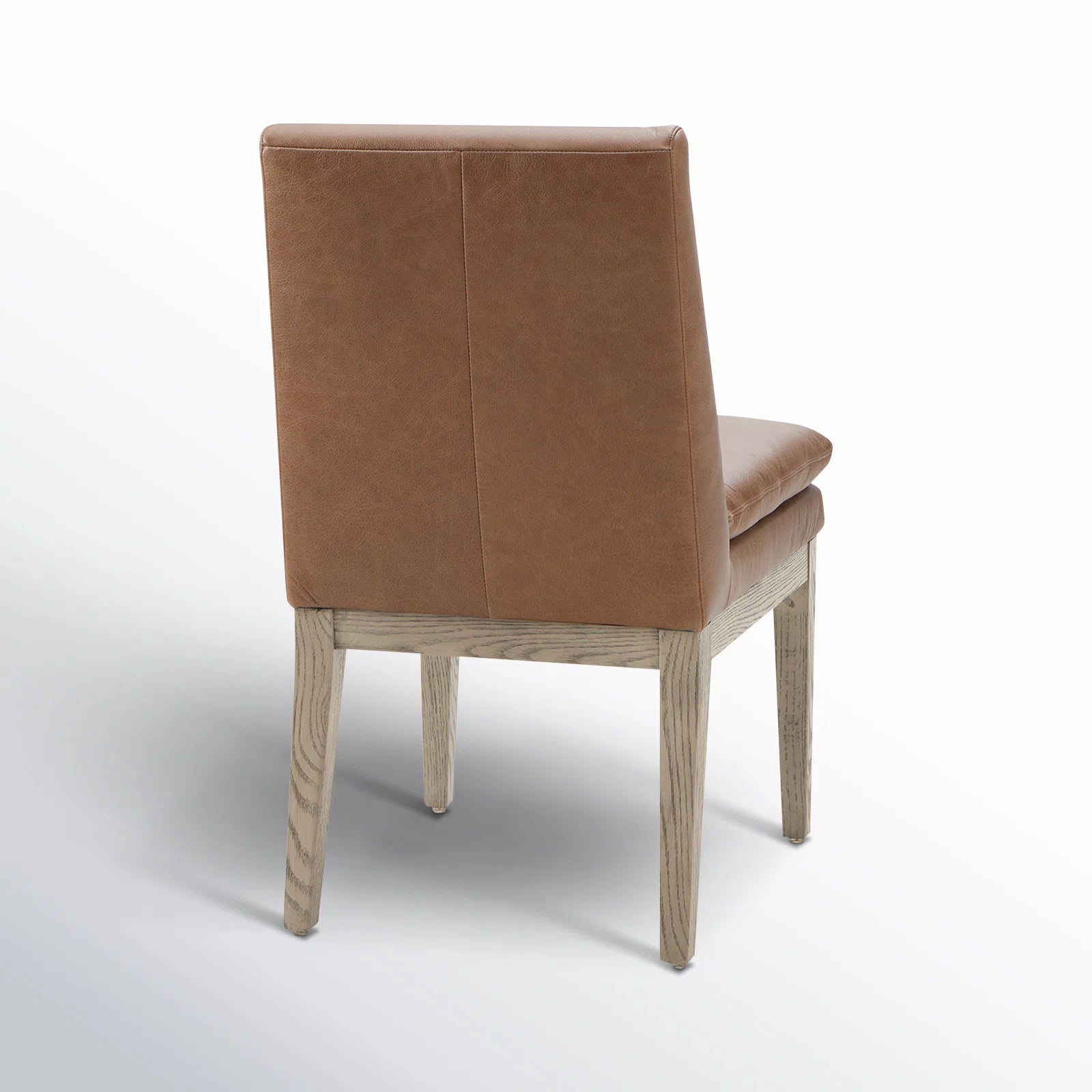 Asra Leatherette Dining Chair In Cinnamon Brown Colour