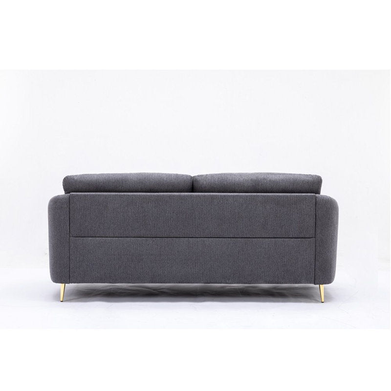 Zombi Fabric 3 Seater Sofa In Charcoal Grey Colour - Febonic Living