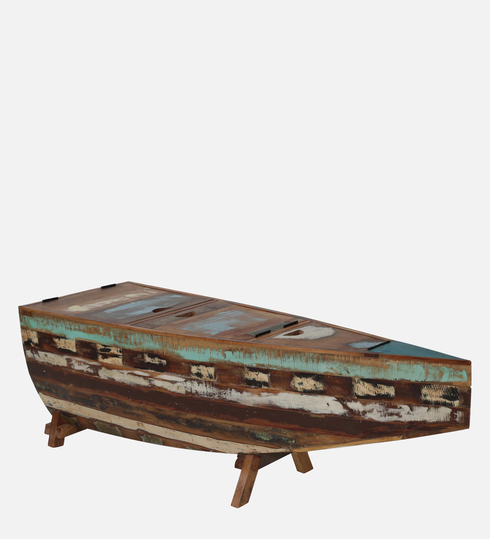 Ezla Reclaimed Wood Bar Cabinet In Distress Finish - Febonic Living