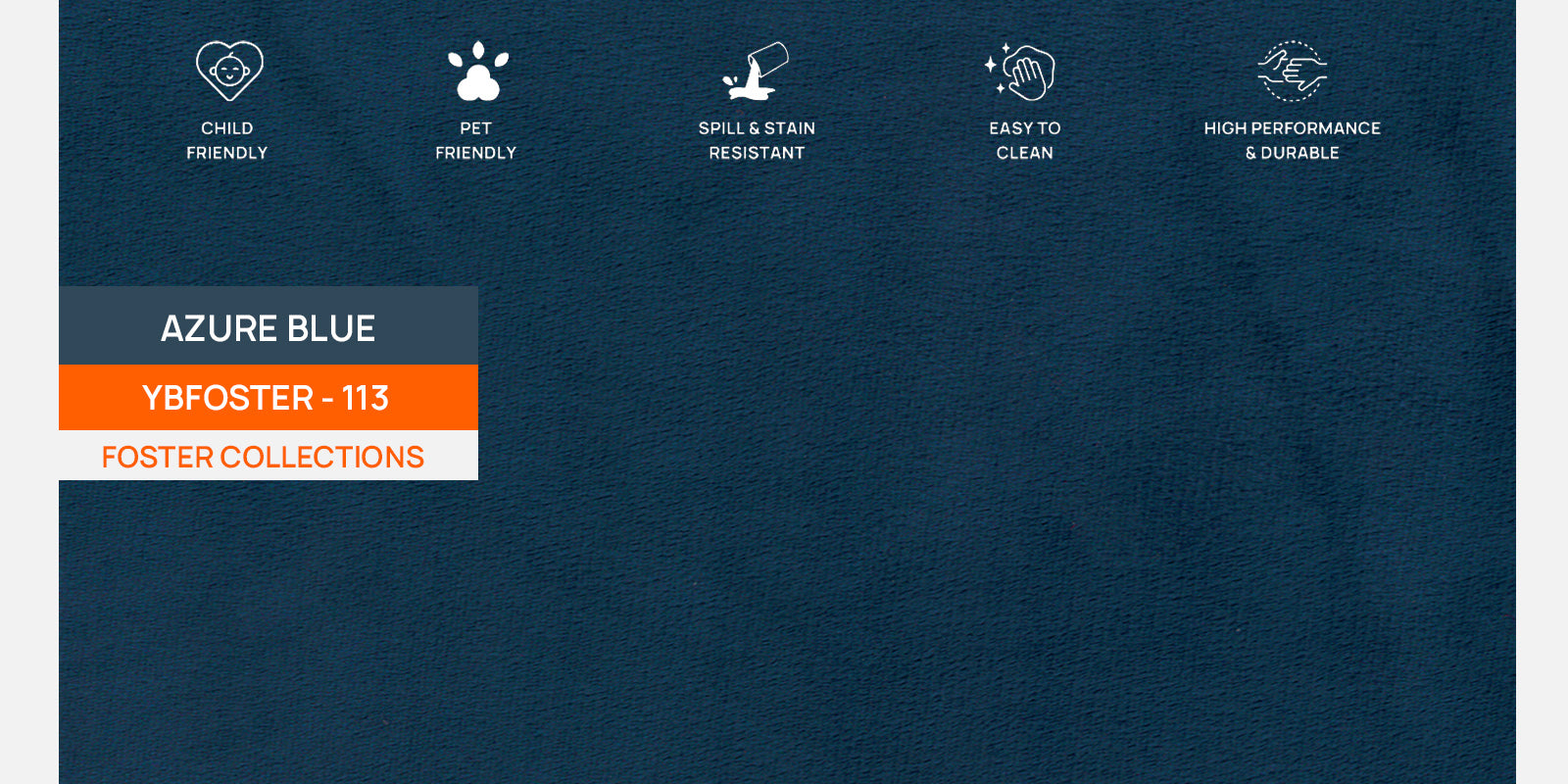 Corby Velvet LHS 6 Seater Convertible Sofa Cum Bed In Azure Blue Colour - Febonic Living