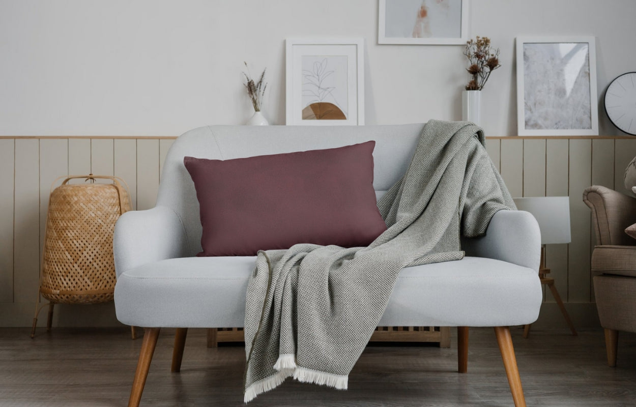 Artificial Leather Swatch Burgundy Maroon 101 Code - Febonic Living