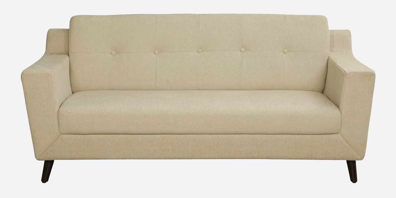 Barmoda Fabric 3 Seater Sofa In Ivory Cream Colour